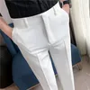 2023 Men Suit Pants Casual Office High Quality Cott Trousers Busin Pants For Men Wedding Party Dr Social Trousers 29-36 E5Cu#