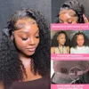 100%Human Hair Glueless Wigs Short Bob Wig Human Hair Kinky Curly Hd Lace 13x4 Lace Frontal Wigs Human Hair for Black Women
