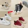 2024 Fashions Resistance High Top Shoes Spring and Autumn Vintage Womens Shoes Thick Soled Small White Shoes Leisure Sports Board Shoes Gai 35-40