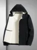 7xl 8xlプラスサイズ基本的な厚い温かいパーカーメンズはポーラーフリーススウェットシャツをzip up up cusagal thermalフーディジャケット2022新しい冬i51a＃