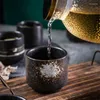 Кружки Ретро японская керамическая кружка фарфоровая глазурь матча цветные чашки офисная столовая кофейная чашка кунг-фу персонализированная чашка посуда для напитков