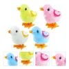 Décoration de fête Poussins de Pâques Vent S Adorable Faveur Flou Remplisseur Oeuf En Peluche Drôle Marche En Peluche Horloge Chenille Poulet