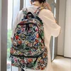 Zaino Mochila Escolar Harajuku Para Hombre Y Mujer Morral Con Estampado De Grafiti Bolsa Libros Bolso Nailon Ordenador