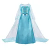 Crianças Belle Traje Menina Halloween Princesa Cosplay Vestido de Festa Crianças Rapunzel Anna Elsa Encanto Roupas de Aniversário 240313