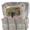 Täcker taktisk västpanel Attachment Universal Mobile Telefonväska Vest Admin Pouch bröstväska för Molle BK/CB/RG/MC