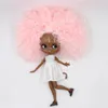 ICY DBS Blyth Boneca 16 bjd ob24 corpo articulado cabelo rosa afro 30 cm boneca nua pele branca super preta anime meninas presente 240313