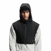 Nouveau Gym Mens Sports Gilet à capuche imperméable à l'extérieur en cours d'exécution réfléchissant la lumière gilets à glissière manteau à manches mâle Fitn vêtements p9u4 #