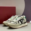 Lacerunner sneaker casual skor lyxiga herrar äkta läder run platt vintage utomhus ny stil kvinnors sko vandring walk designer loafer tränare sport tennis present flicka