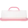 Plates Toast Box Bread Cake Boxes Container Keeper Storage Containers Airtight Pp With Lids Loaf