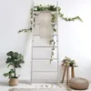 Ypshuye 6-story Wooden 6 Feet (170.2 Centimeters), Ladder and Rack in Living Room Farmhouse, Decorative Ladder, Throw Blanket Display Simple Rack, White