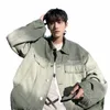 Erkekler için kot ceket Koreli gevşek öğrenci trend hg kg stil gündelik ceket all-mwch punk hip hop ceket kıyafetleri erkek kadın q5fr#