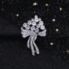 Brooches Fashion Romantic Rhinestone Exquisite Bridal Bouquet Brooch Elegant Wedding Accessories Women's Party Dress