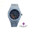 Iced Out High Quality Moissanite Diamond Men Watch Luxury Gold Silver Original Hip Hop Men Moissanite Diamond Wrist watch