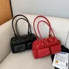 Borse a tracolla retrò con coulisse per donna Borsa sottobraccio chic in pelle PU Y2K Borsa a mano moda Borsa di lusso Designer Brand Mano casual