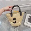 2024 Bolsa de grife de designer verão moda feminina tecido vegetal bolsa de cesta de praia bolsa de palha de palha bolsas de manga de moda de luxo dhgate stylisheendibags