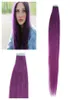 Hela 5A 16quot 24quot 100 Human Hair Pu Emy Tape Skin Hair Extensions 25GPCS 40PCS100GSet Purple Hair DHL 3598937