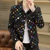 Otoño Solapa de los hombres Nuevo Retro High Street Chaqueta Tendencia All-Match Abrigo Streetwear Spring Men Fi Jacket I2HE #