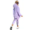 Women'S Tracksuits Womens Two Piece Set Tracksuit Jogging Suit Streetwear Running Sportswear Zipper Hoodies Long Pant Drop Delivery A Dh3Gb