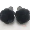 Pantofole Pantofole Fluffy Pelliccia di procione Slide Soes Donna Fox Flip Sandali piatti da esterno Incredibile Drop Sip H24032684N2