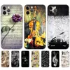 Symboles de musique Coque en TPU souple pour iPhone 15 Pro Max 14 Plus 13 12 11 XS MAX XR X 8 7 6 Iphone15 Rétro Piano Guitare Rose Fleur Mode Téléphone portable Couverture arrière Peau