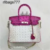 2024 Cuir véritable Bk Sac à main en peau de vache Femme Mode Combinaison Couleur Sac Crocodile Os Motif Contraste Fourre-tout Épaule KH5A