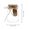 Garrafas de armazenamento 1 Pcs 100ml Jam Jar Desejo Vidro Pequeno Vazio Frascos de Cortiça Transparente para Decoração de Férias de Casamento Barattoli Vetro