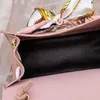 Torby na ramię Kobiet damski moda skórzana portfel wstążki wystrój łuku Hasp Mini Flap Hangbag Messenger Crossbody Bag TOTES