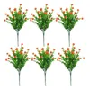 Decorative Flowers Gift Reusable Home Decor DIY Artificial Flower Simulation Balcony Red Eucalyptus Living Room Romantic UV Resistant