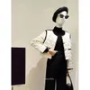 High Autumn Unique End Foreign Style Small Fragrance White Love Short Women's Jacket
