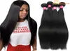 Tissage de cheveux brésiliens vierges lisses non traités, Gaga Queen Hair, Double trame, 100 cheveux humains, Dyeable5527030, lots de 4