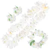 Flowers 4 Decorative Pcs Hawaiian Headpiece Flower Garlands Thicken Floral Wreath Artificial Necklaces