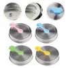 Dinnerware Stainless Steel Perforated Cover Canning Jar Lids With Straw Hole Glass Bottle Supply Leak Proof Caps Secure Sealing Mason