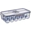 Storage Bottles Refrigerator Egg Boxpet Plastic Clear Freezer Eggs Container Kitchen Organizer