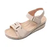 Sandalen Dames met plateauzolen en dikke zolen 2024 Grote maten One-line Sandalias De Mujer