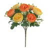 Decorative Flowers Realistic Faux Elegant Artificial Peonies Branch For Home Decor Wedding Party 7 Head Flower With Stem