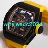 Herrens armbandsur Richardmills Luxury Watches Mens Automatic Machine RM030 Limited Edition 42 x 50mm Mens Watch RM030 Carbon Gold Inner Frame HBCR