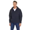 Magcomsen Veste d'hiver pour hommes Manteau coupe-vent Softshell résistant à l'eau avec capuche Veste de voyage doublée en polaire chaude A9lc #