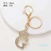 Lanyards Keychains Luxury Rhinestone Crown 26 Letters Car Keychain Accessories Creative A-Z Initialations Gold Keyring Women Ornament 2024