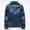 Nuevos hombres Chaquetas de mezclilla Vintage Estilo clásico Motorbicyle Chaqueta de invierno Hombres Slim Stretch Cott Casual Jeans Abrigos Hombre Primavera l2Ur #