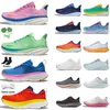 AAA+Top Hokaes Clifton 9 Bondi 8 Designer Heren Dames Hardloopschoenen Free People Eggnog Triple Wit Zwart Ijsblauw Cyclamen Zoet Lila Mode Jogging Trainer Sneakers