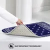 Tappeti Bandana-Blu--Zerbino Tappeto Tappetino Tappetino Bagno Antiscivolo Ingresso Cucina Camera da letto Durevole Lavabile