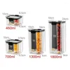 Bewaarflessen 460-1800ml Stapelbaar Transparant Keuken Organizer Jar Noodle Droogvoer