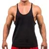 Herrtankstoppar 2024 Bodybuilding Brand Jogger Gym Singlet Training Top Vest Shirt ärmlös fitness Bomull för män