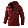 fi Men's Casual Windbreaker Jackets Hooded Jacket Man Waterproof Outdoor Soft Shell Winter Coat Clothing Warm Plus Size P00a#
