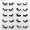 Falska ögonfransar Visofree 30/40/100 Par Lashes Bulk Mink Eyelashes 3D Mink False Eyelashes 100% Cruelty-Free Dramatic Eyelashes 25mm 5D Lashes24327