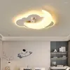 Plafonniers modernes chambre d'enfants LED nuage avion astronaute lumière chaude romantique petit garçon fille chambre lampes