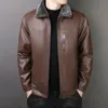 Neue Männer Rindsleder Mantel. Natürliche Qualität Männer echtes Leder Jacke Vintage Leder Kleidung Jacke für Männer Leder t8CY #