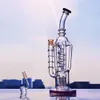 Thick Glass Bong Hookah Arm Tree Inline Water Pipes Recycler Oil Dab Rig Smoking Pipe Shisha Bubbler with 14mm Joint