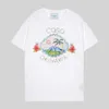 Polo Casa Blanca Mens T-shirt Summer Nouveau vent tropical Summer Fruit Imprimé Côtes courts