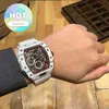 المصمم الفاخرة RM Wrist Watch Mens Watches Movement Automatic Wine Barrel Watch RM50-03 Series MultiFunctional